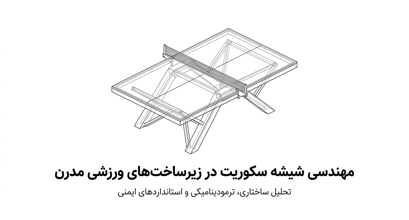 راهنمای ساخت و استانداردهای میز پینگ پنگ شیشه ای (شیشه سکوریت ورزشی)