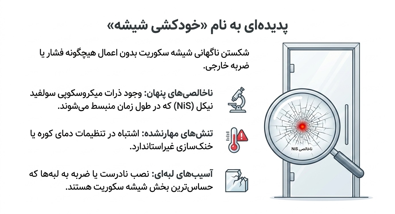شکست شیشه سکوریت
