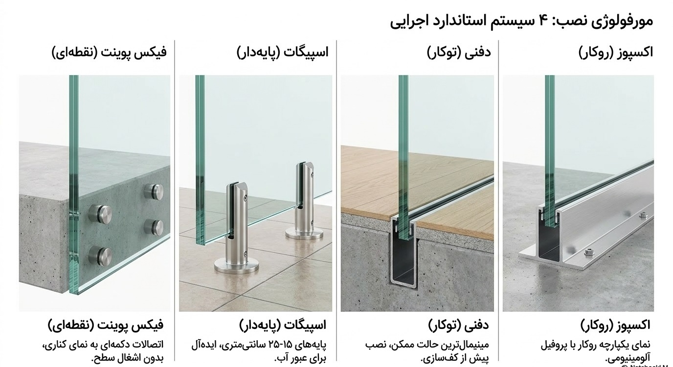 ۴ سیستم استاندارد اجرایی، مورفولوژی نصب