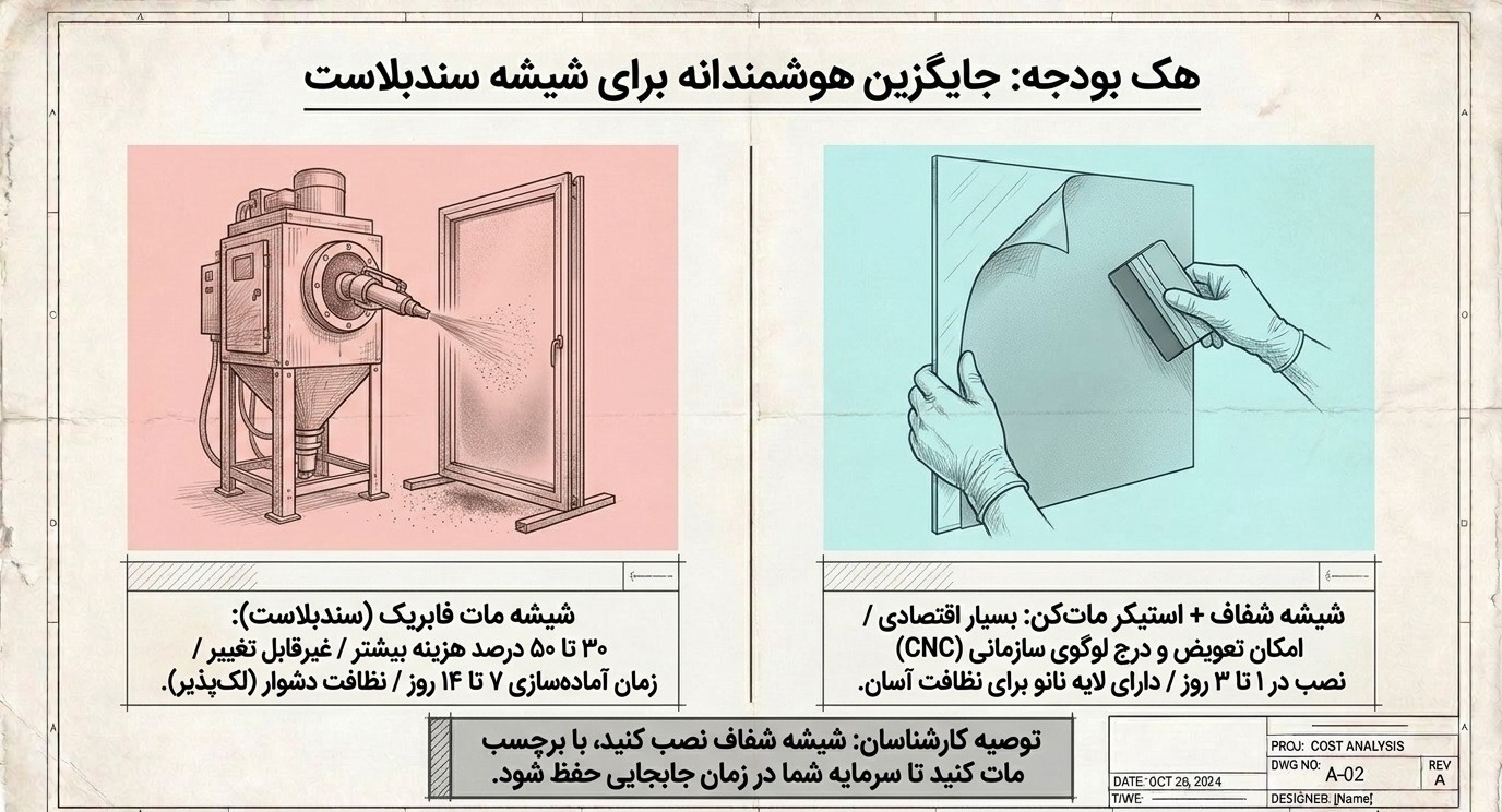 عوامل موثر بر قیمت اجرای پارتیشن شیشهای هک بودجه